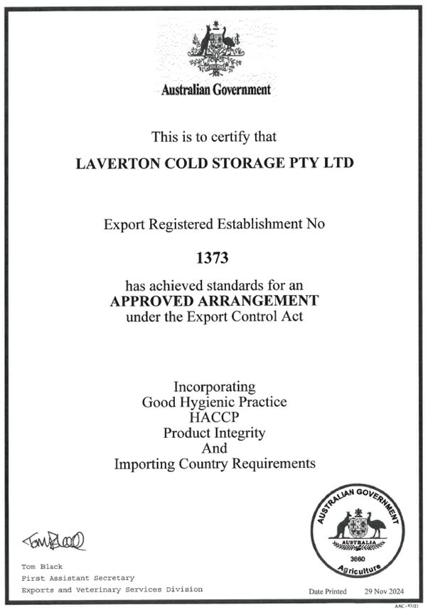 Hazard Analysis and Critical Control Points (HACCP) 2024