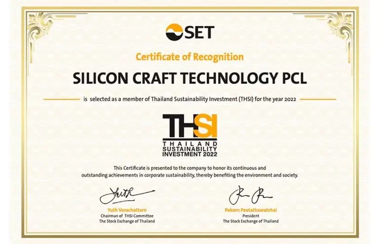 Member of the Thailand Sustainability Investment 2022