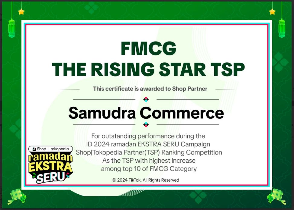 FMCG The Rising Star Tiktok Shop Partner 2024