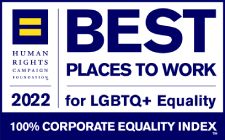 Human Rights Campaign Foundation - Best Places to work for LGBTQ + Equality 2022