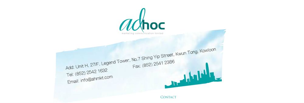Ad Hoc Marketing Communication Limited's banner