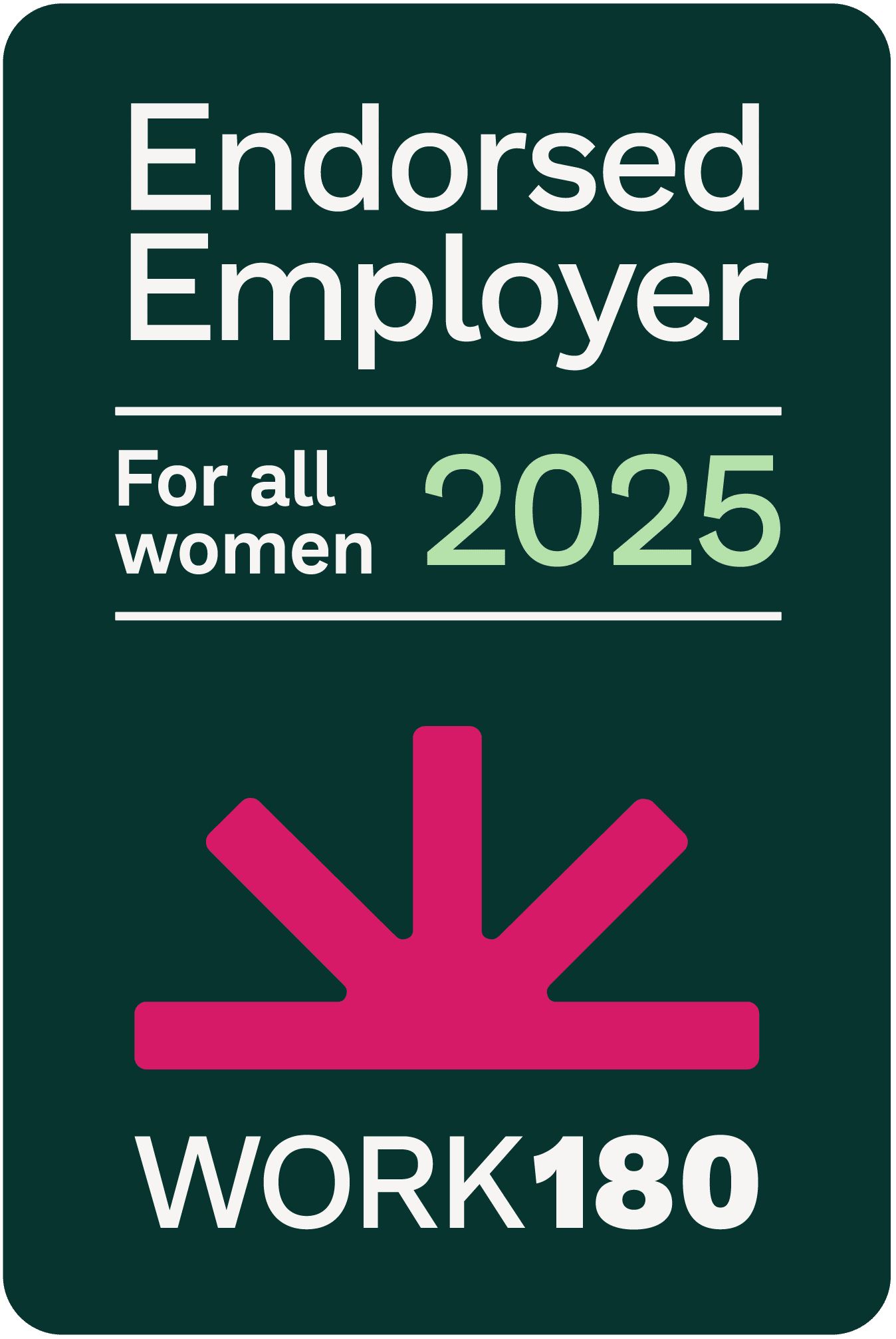 Work180 Endorsed Employer for all women 2025