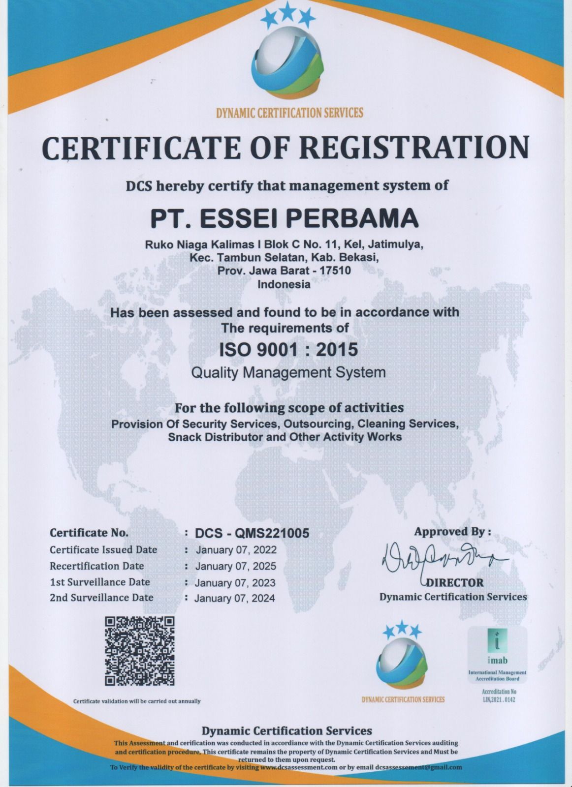 ISO 9001 : 2015 2022