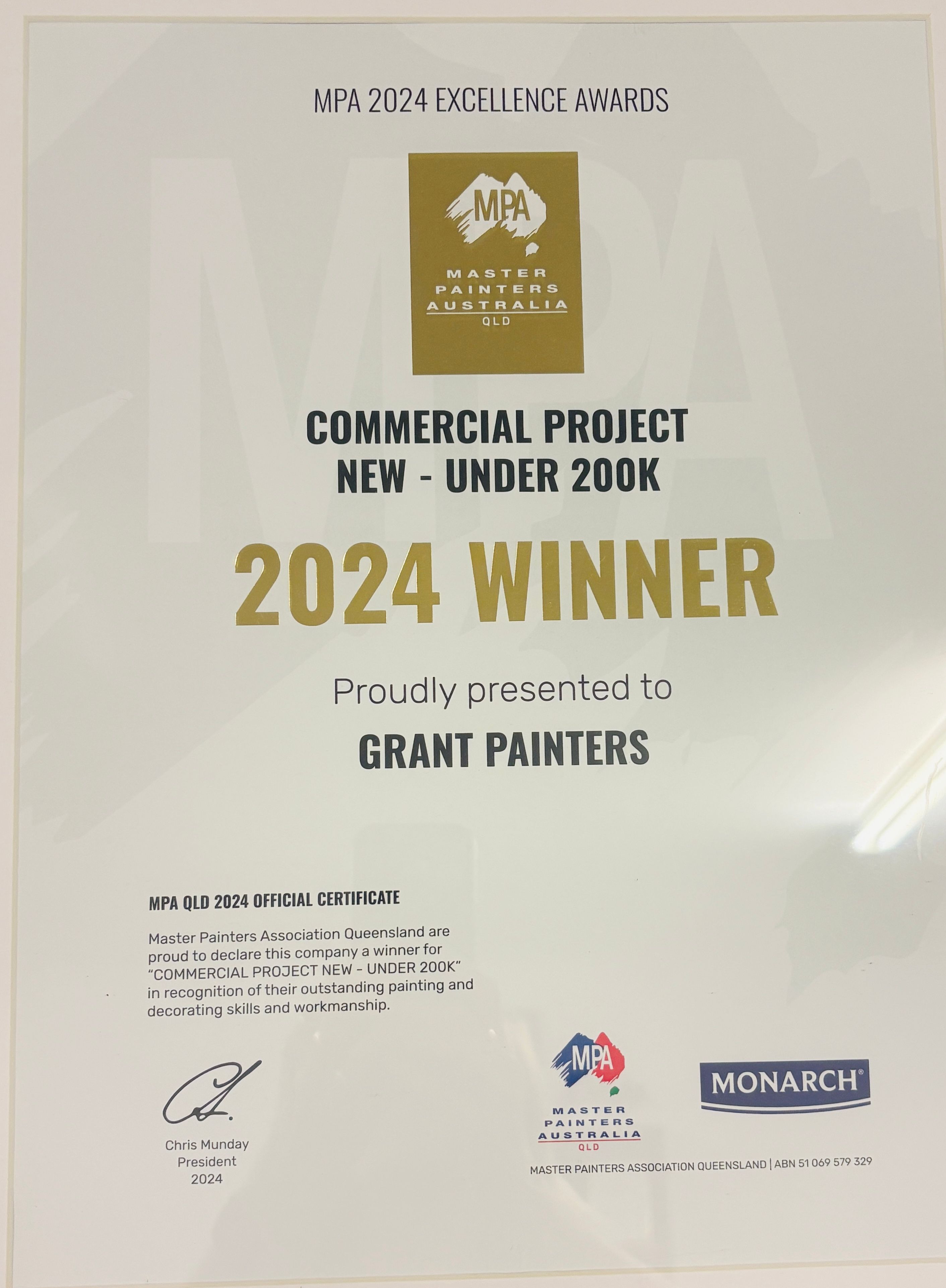 MPA - Winner of Commercial Project New Under $200 000 2024