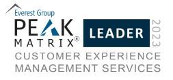 Leader in Customer Experience Management (CXM) PEAK Matrix® Assessment 2023 2023