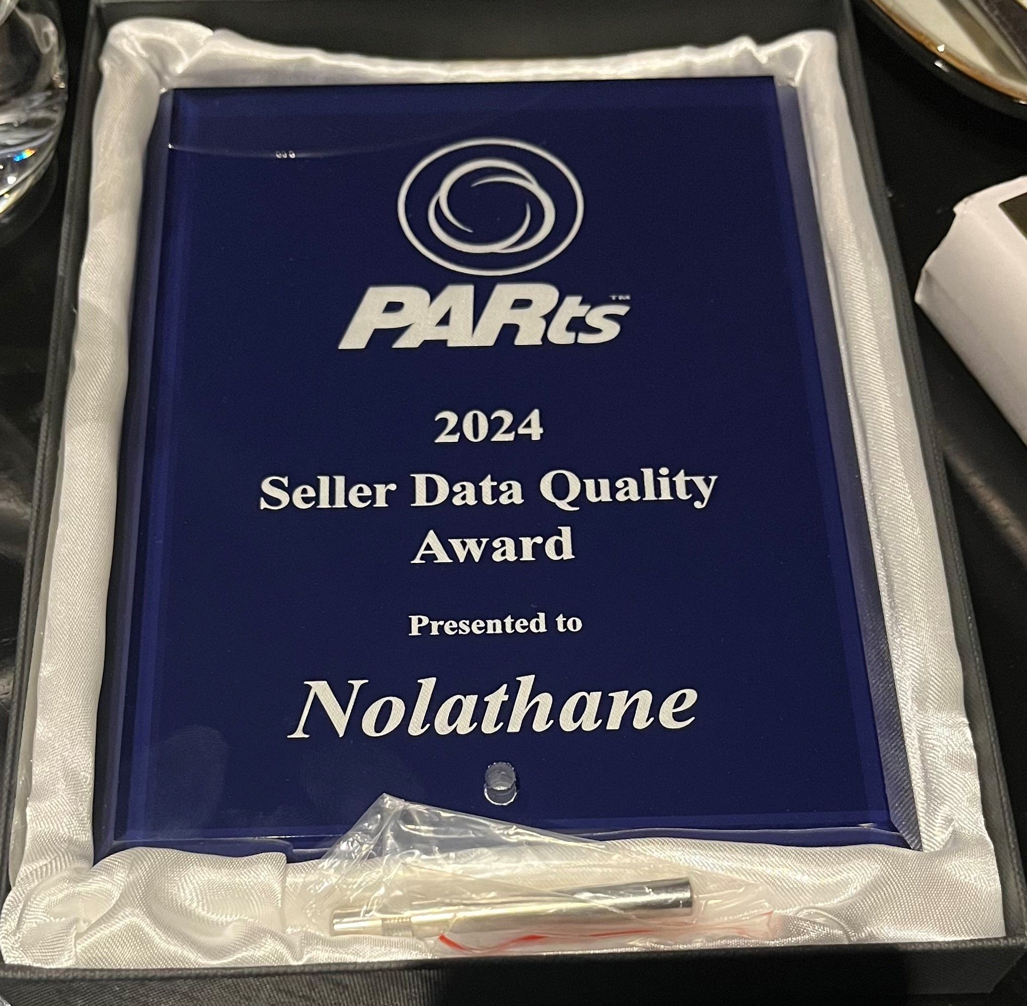 Nolathane - PARts DB Seller Data Quality award 2024