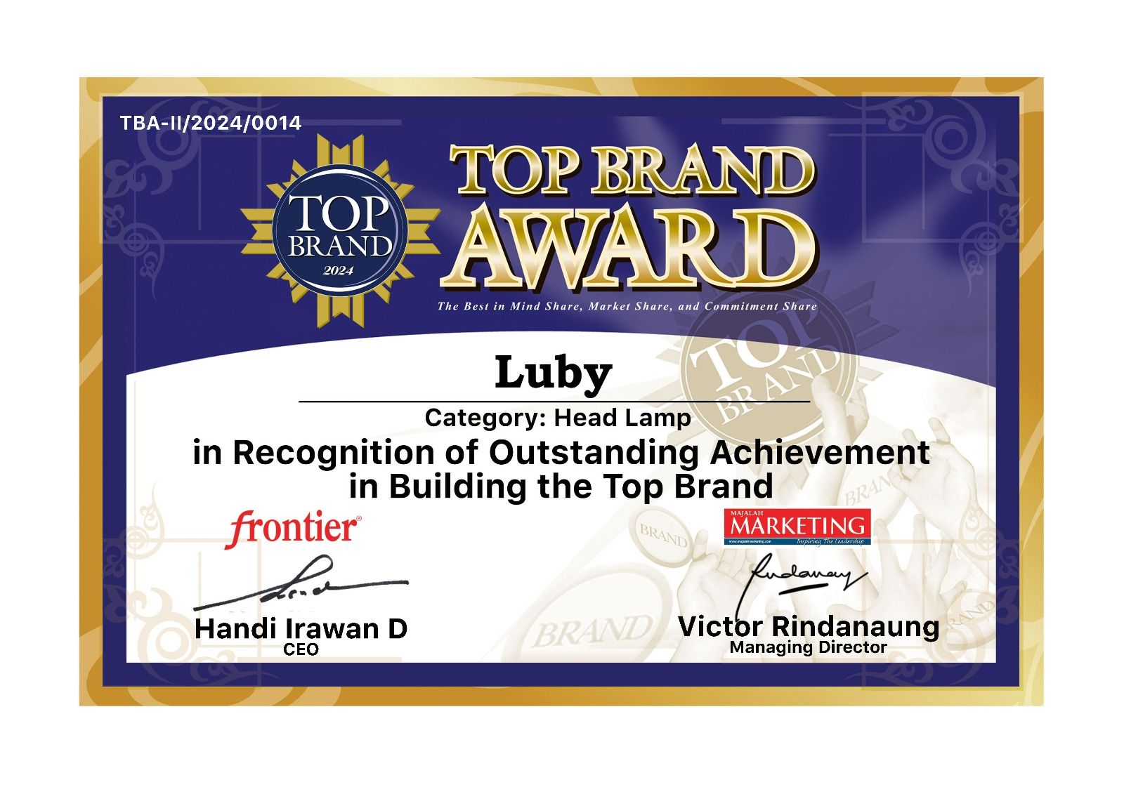 TOP BRAND AWARD 2024