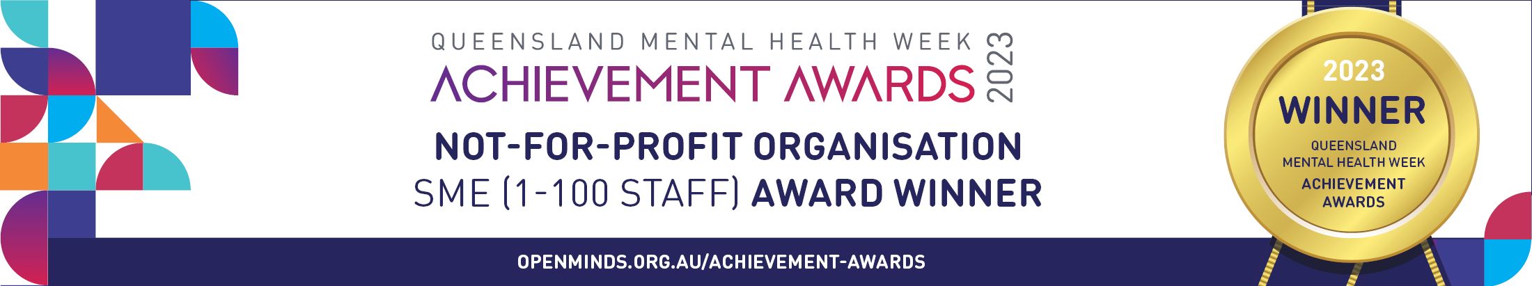 QLD Mental Health Week Not-For-Profit Organisation Award – SME (1-100 Staff) 2023