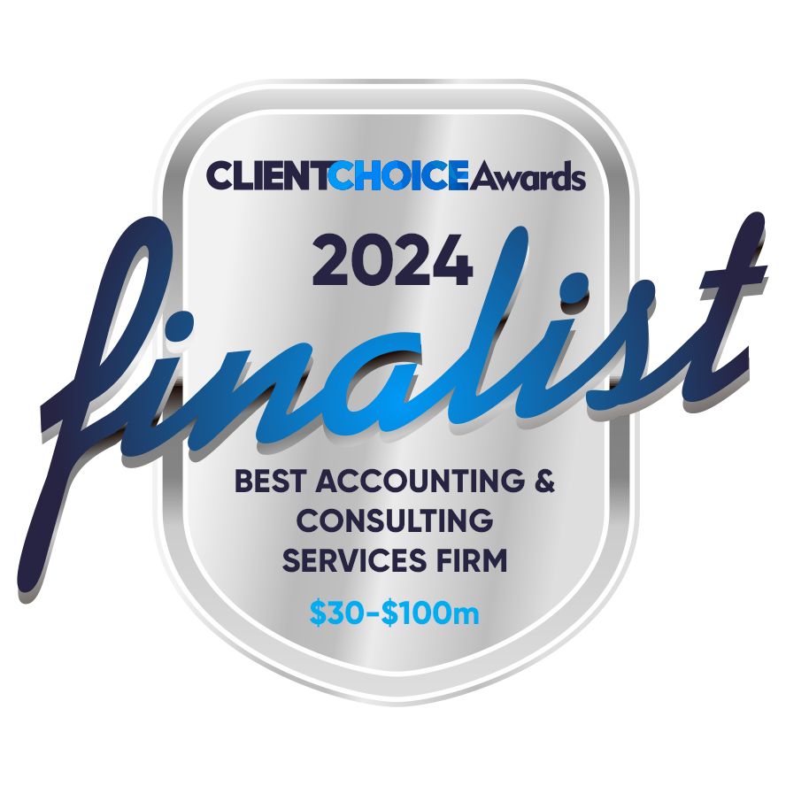 Finalist - Best Accounting & Consulting Services Firm (revenue $30-$100m) 2024 2024
