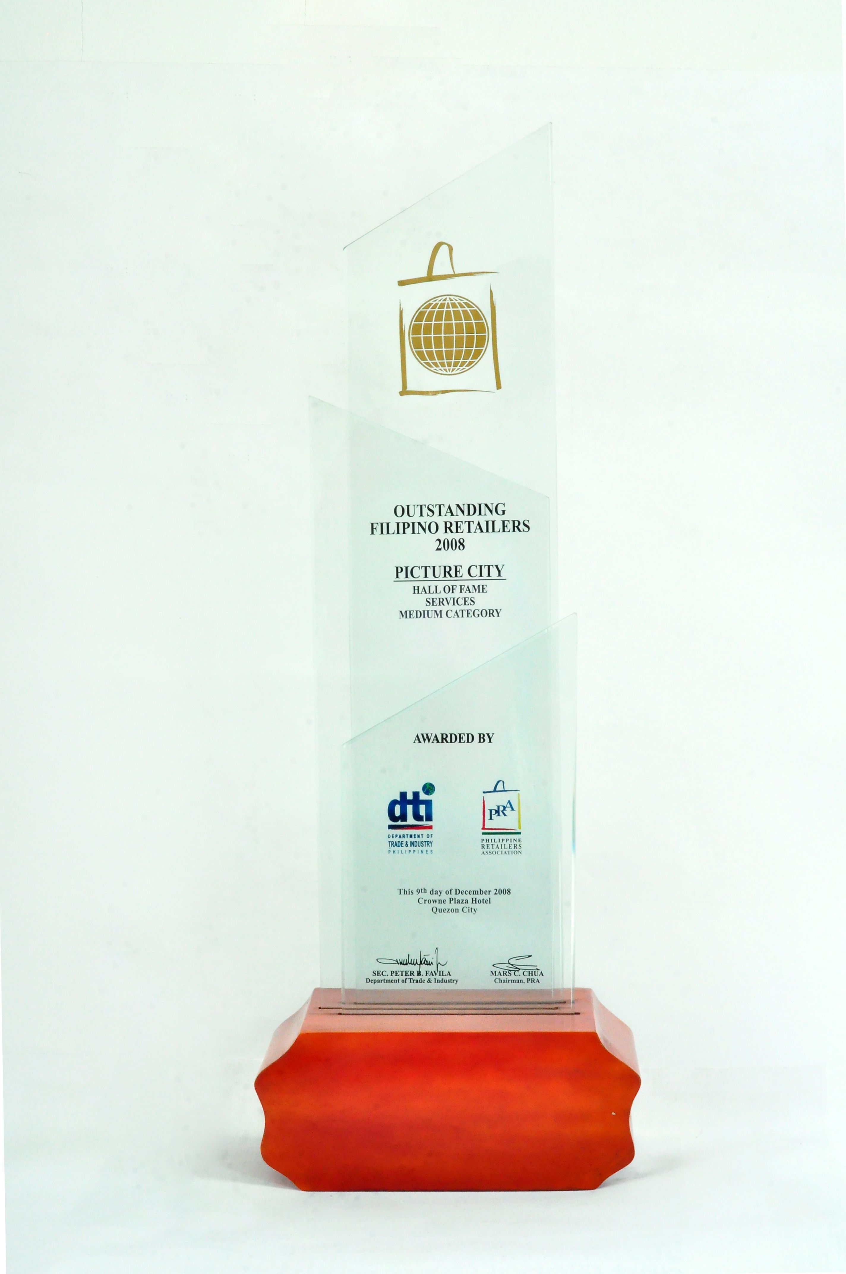 Outstanding Filipino Retailers: Hall of Fame Services Medium Category 2008
