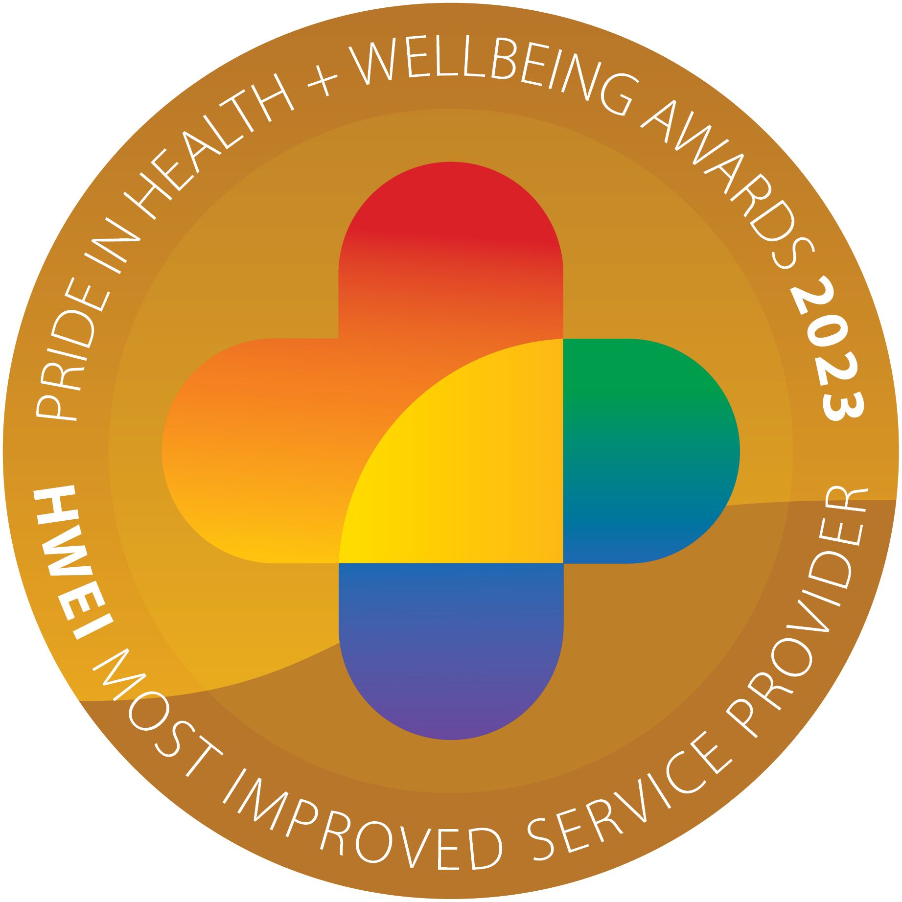 Pride in Health + Wellbeing Award - 
Bronze Most Improved Service Provider 2023