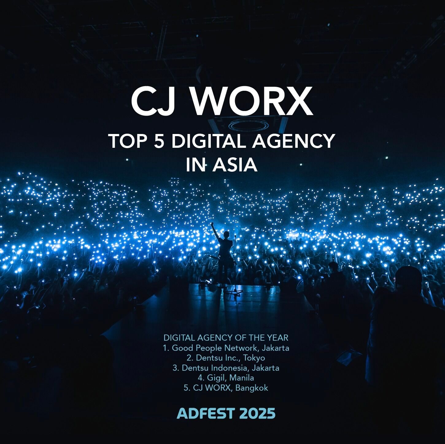 Ranked 5th Among Digital Agencies in Asia at ADFEST 2025 2025