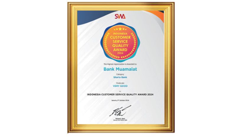 Indonesia Customer Service Quality Award | Kategori Sharia Bank 2024