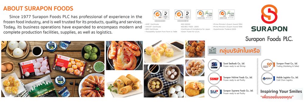 Surapon Foods Public Company Limited's banner