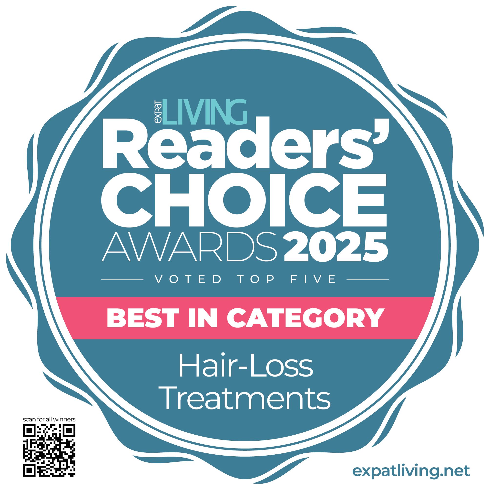 Best Hair Loss Treatment - Expat Living Readers’ Choice Awards 2025