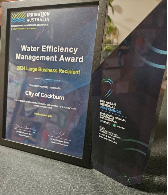 Irrigation Australia Water Efficiency Management Award 2024