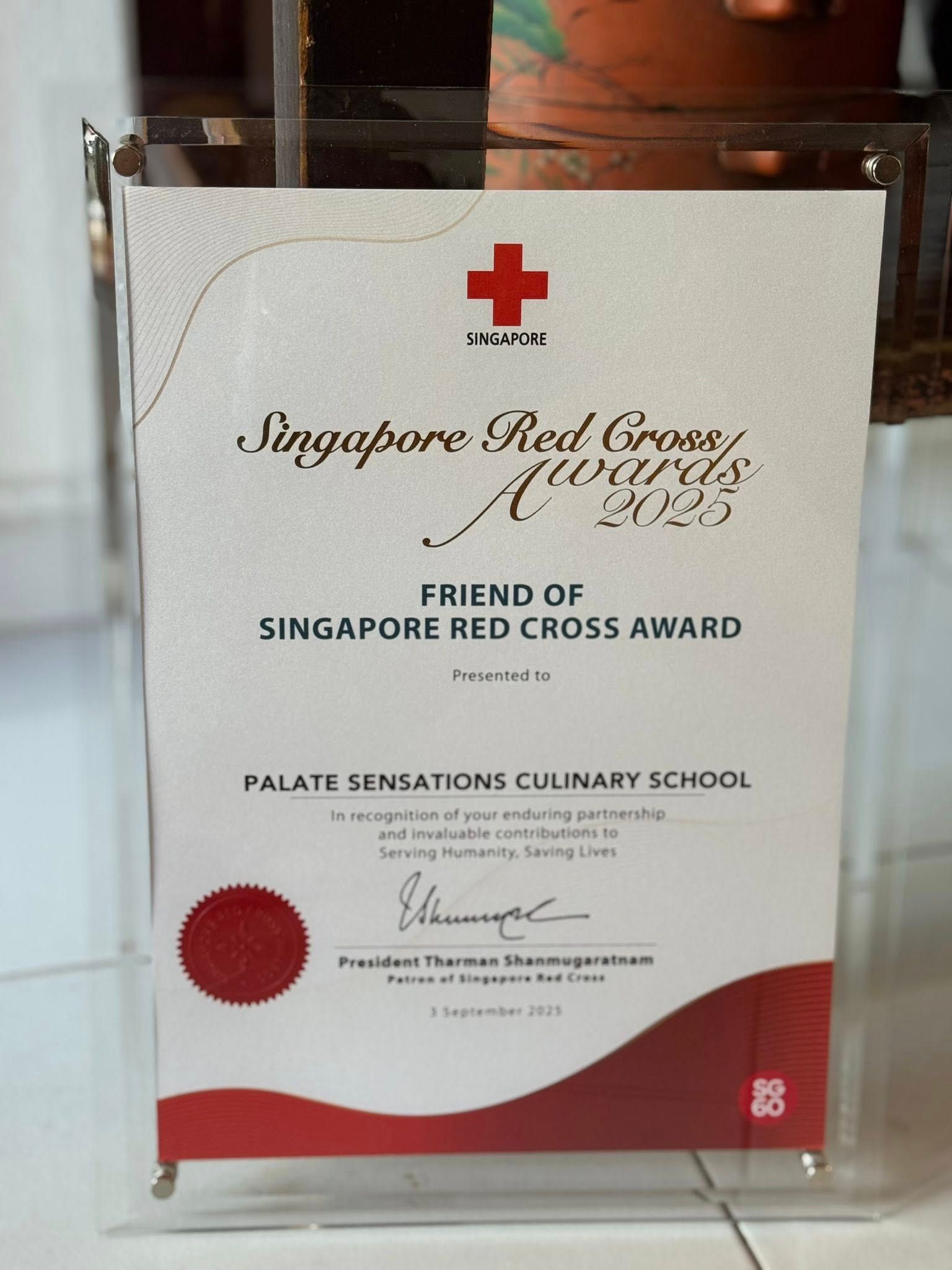 Friend of Singapore Red Cross Award 2025