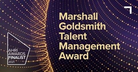AHRI Awards: Marshall Goldsmith Talent Management Award category. 2021
