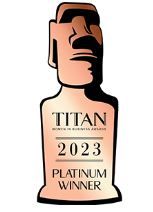 Platinum TITAN award for Female Executive of the Year 2023