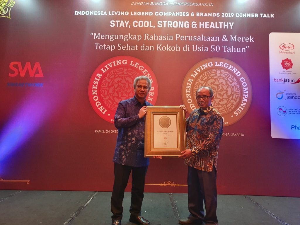 PT. Gunung Subur Sejahtera Meraih “The Indonesian Living Legend Award” 2019