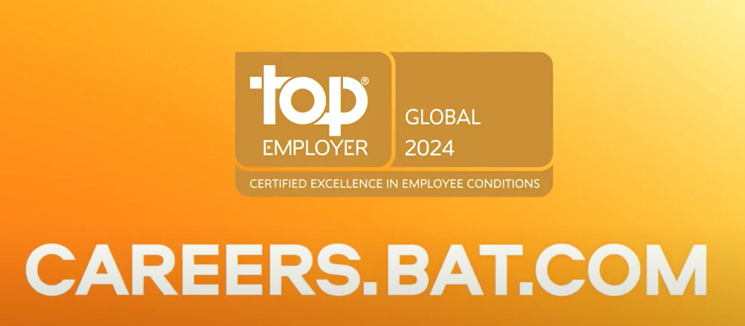 BAT has been named as a Global Top Employer for the seventh consecutive year 2024