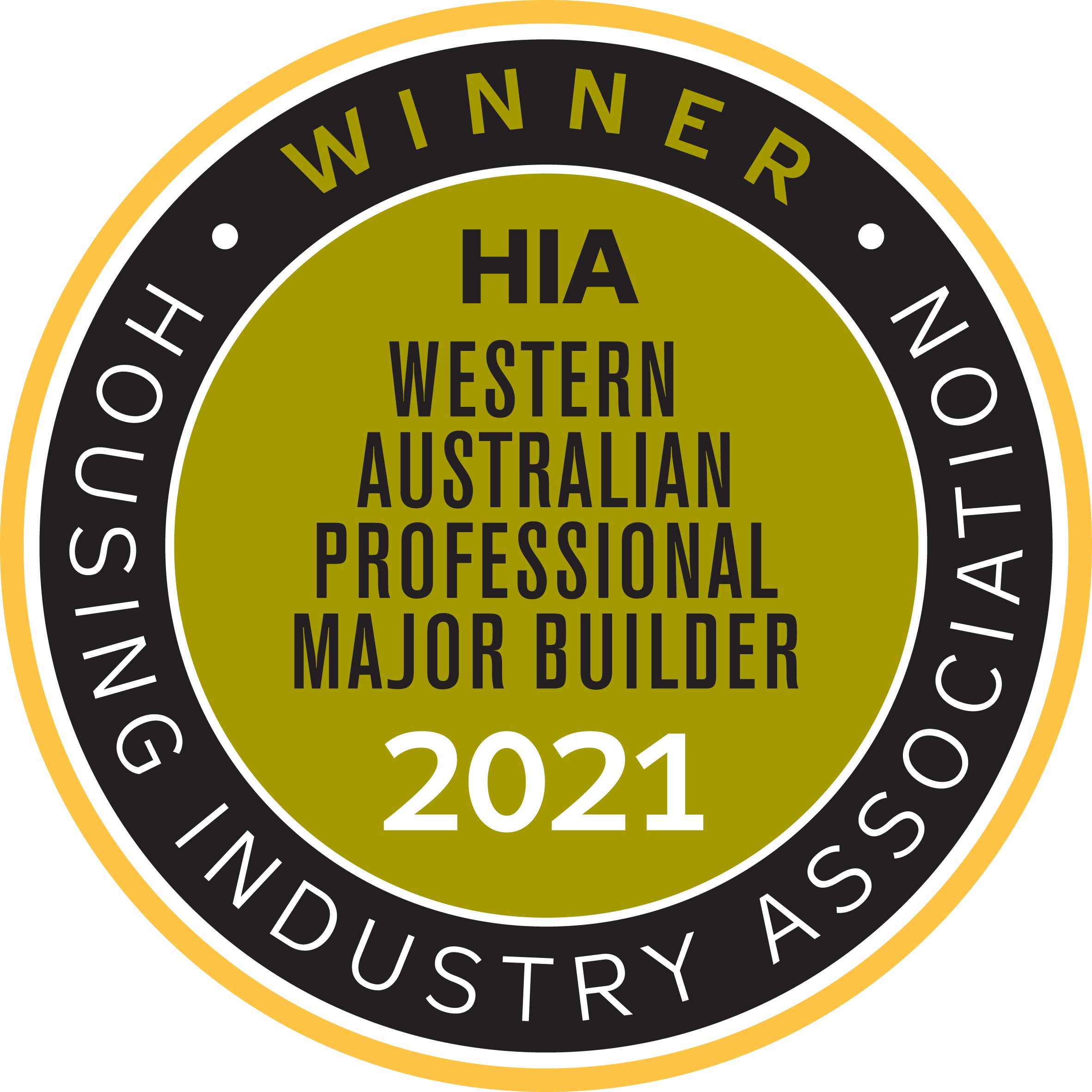 HIA WA Professional Major Builder 2021