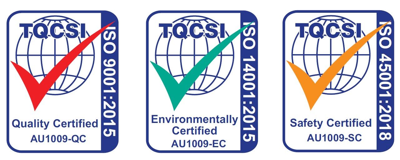 TQCSI Quality, Environmentally & Safety Certified 2023
