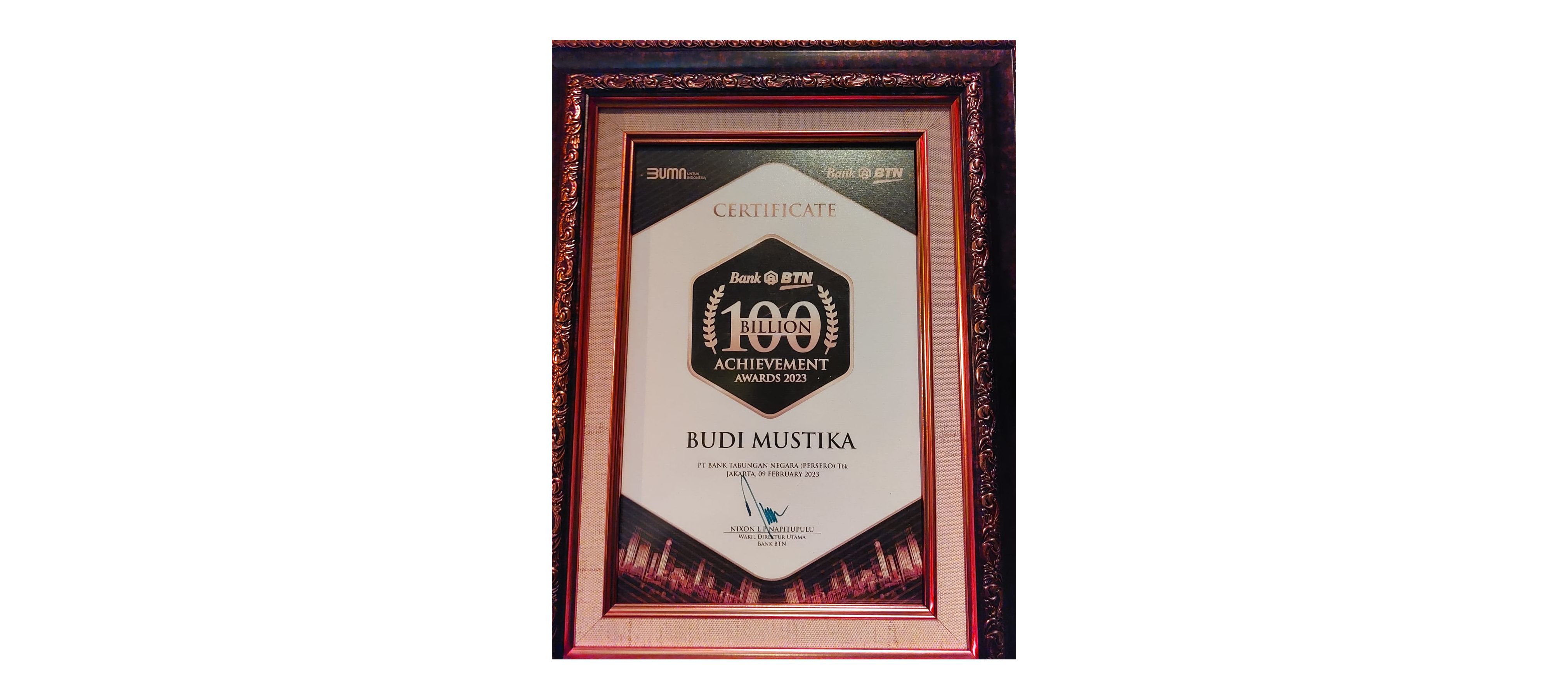 Bank BTN 100 Billion Achievement Awards - 2023