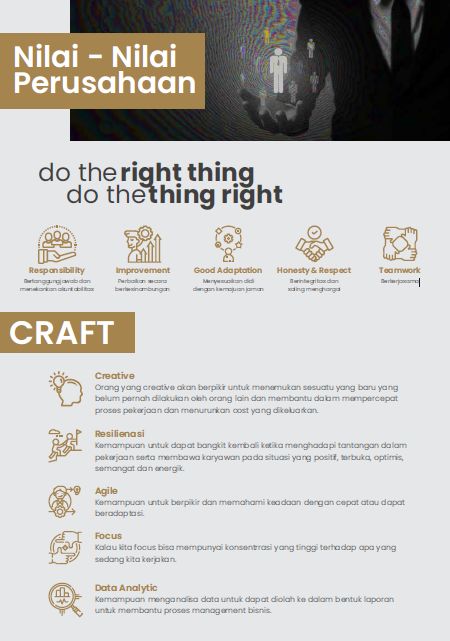 Company's culture and value information