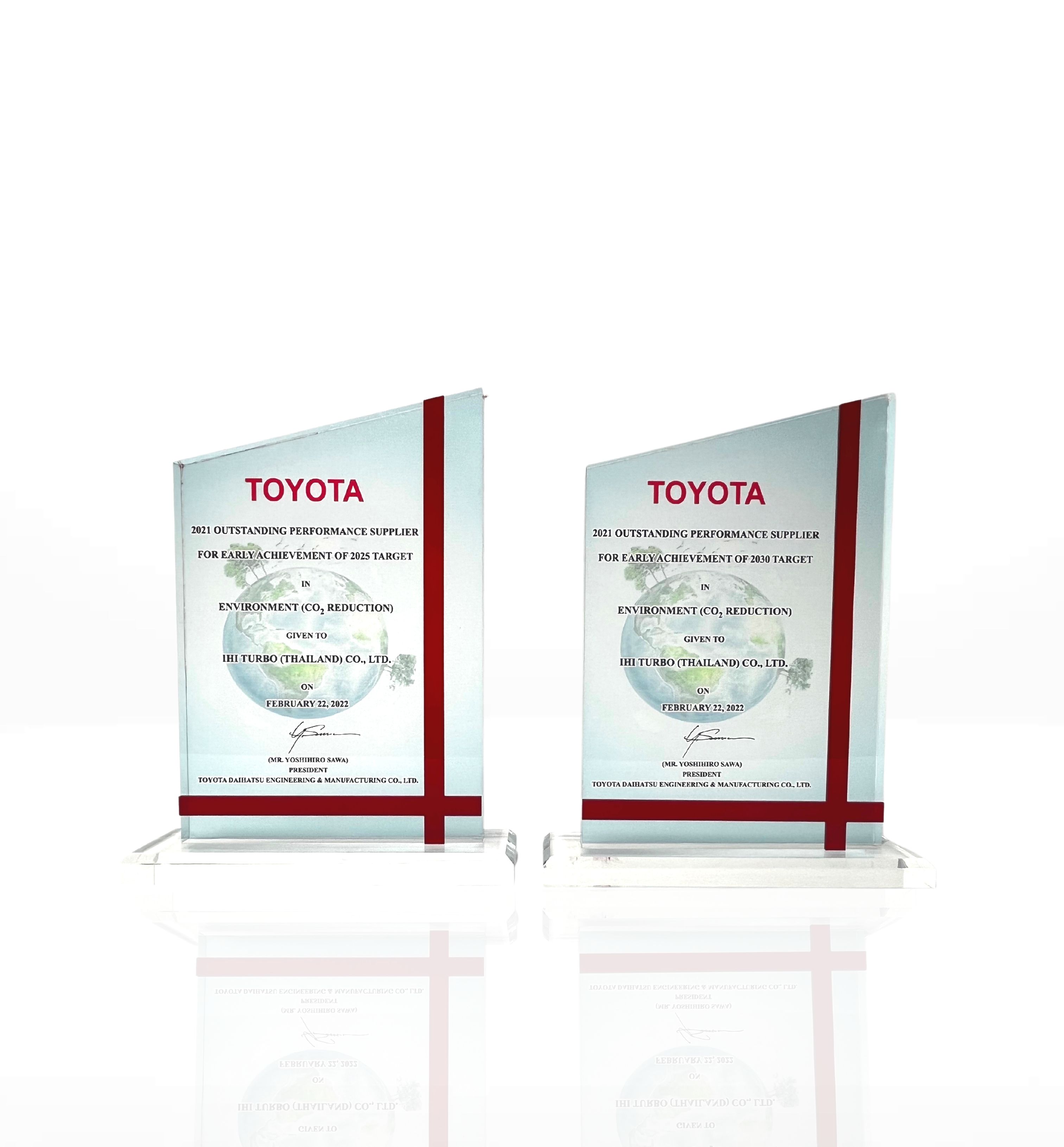 Toyota outstanding Perfomance supplier 2022
