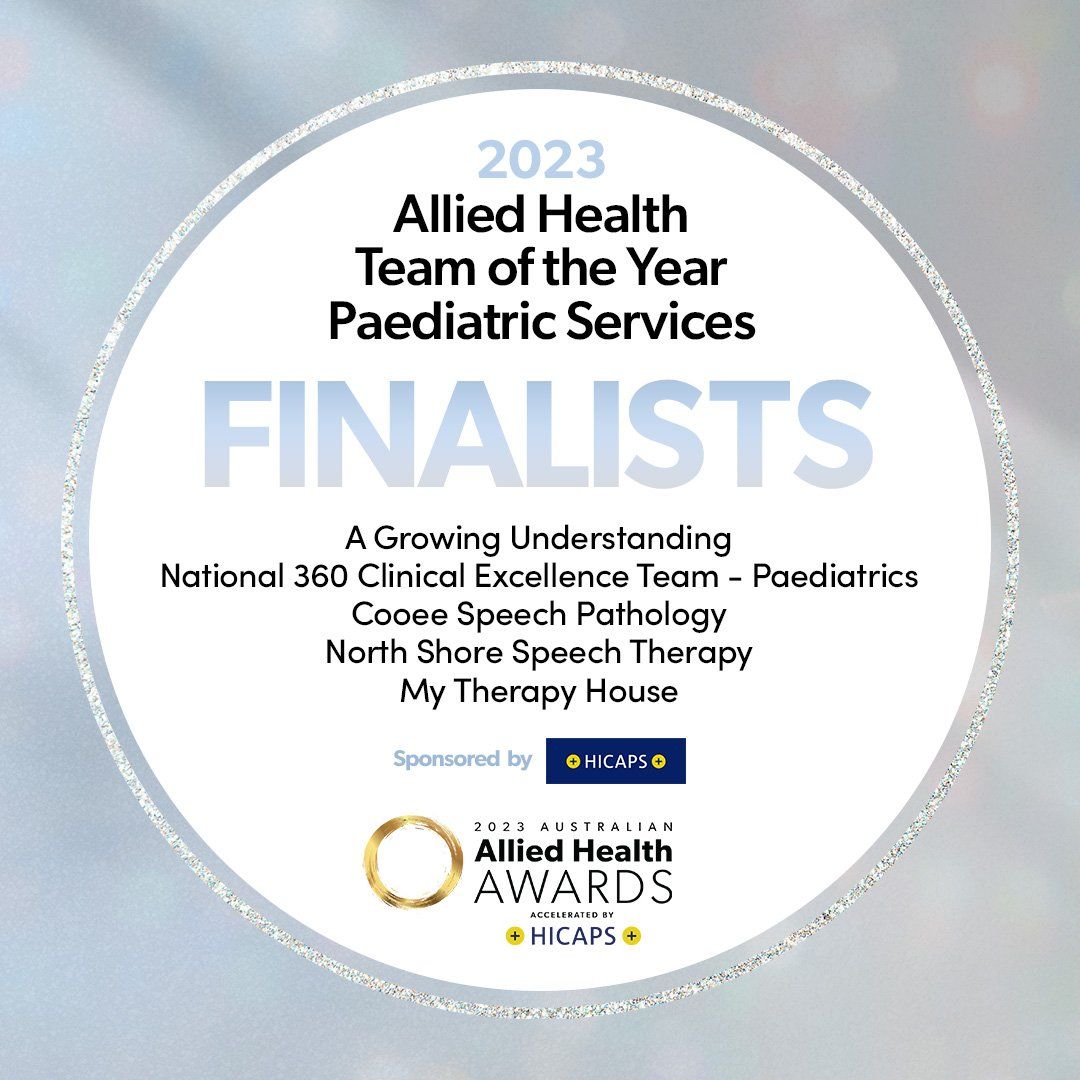 Finalist for Allied Health Team of the Year Paediatric Services 2023