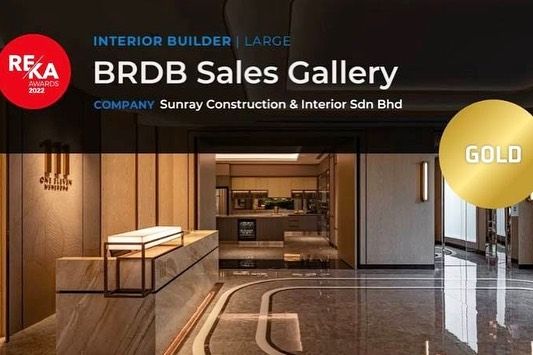 MIID REKA Awards - Interior Builder (Large Project⁣) - Gold Award 2022