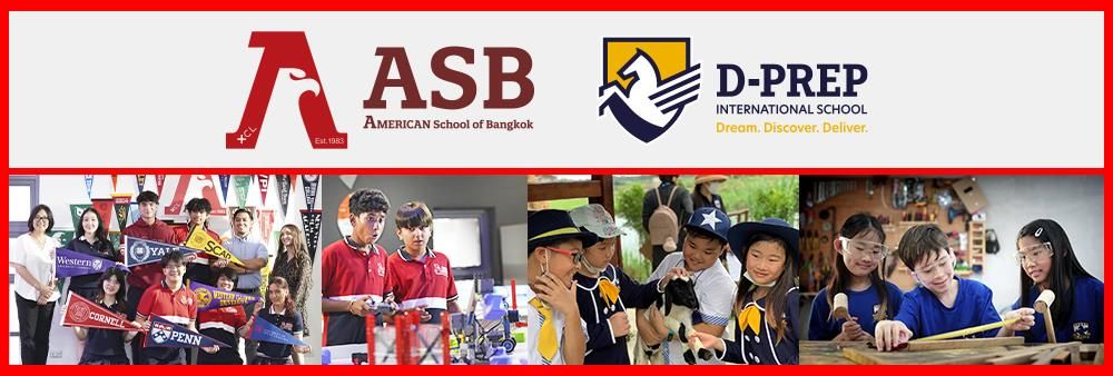 XCL American School of Bangkok & D-Prep's banner
