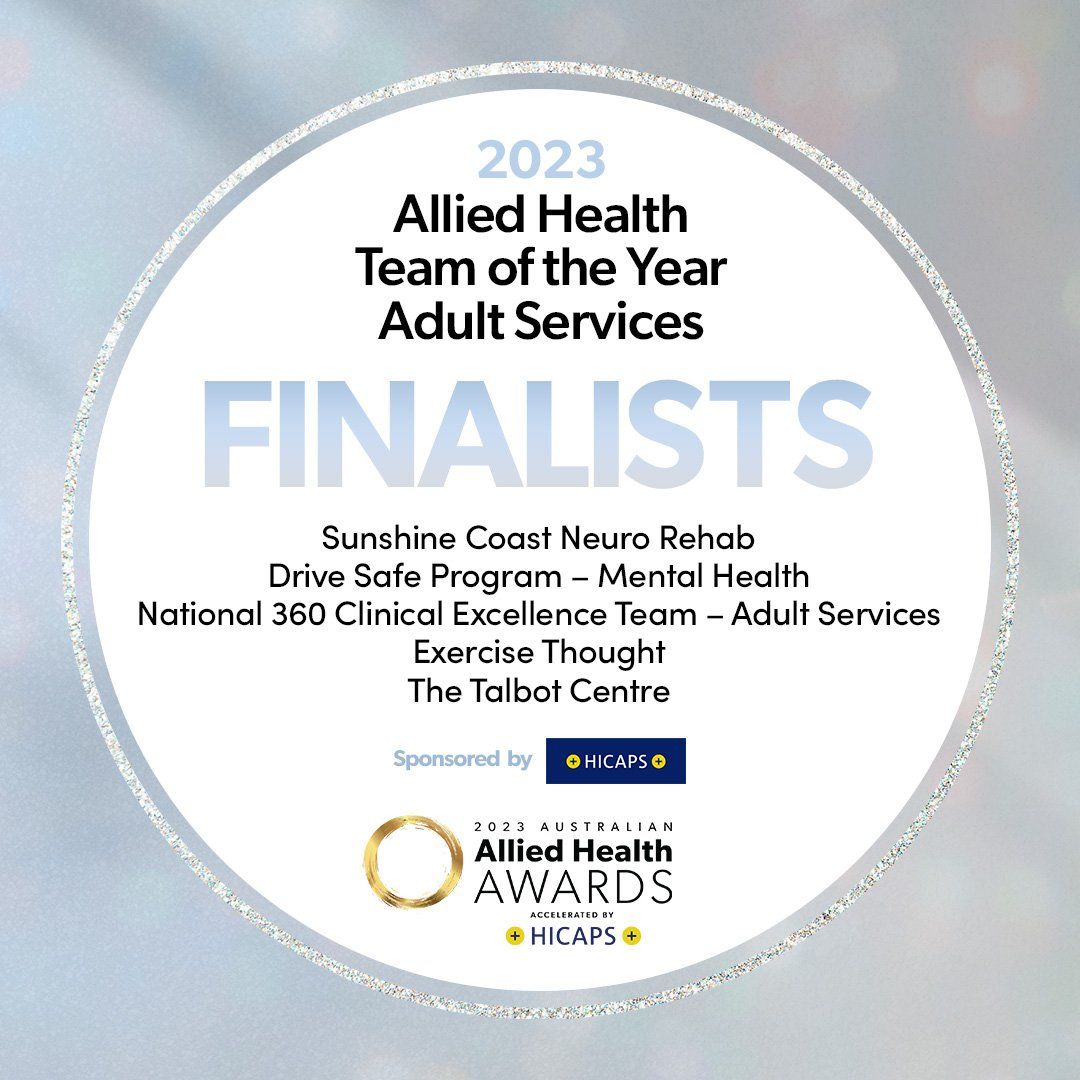 Finalist for Allied Health Team of the Year Adult Services 2023