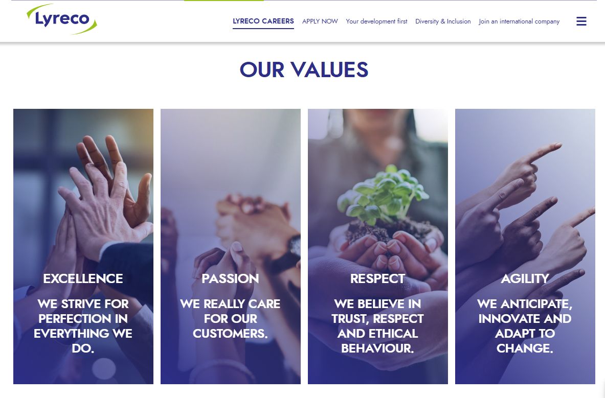 Company's culture and value information