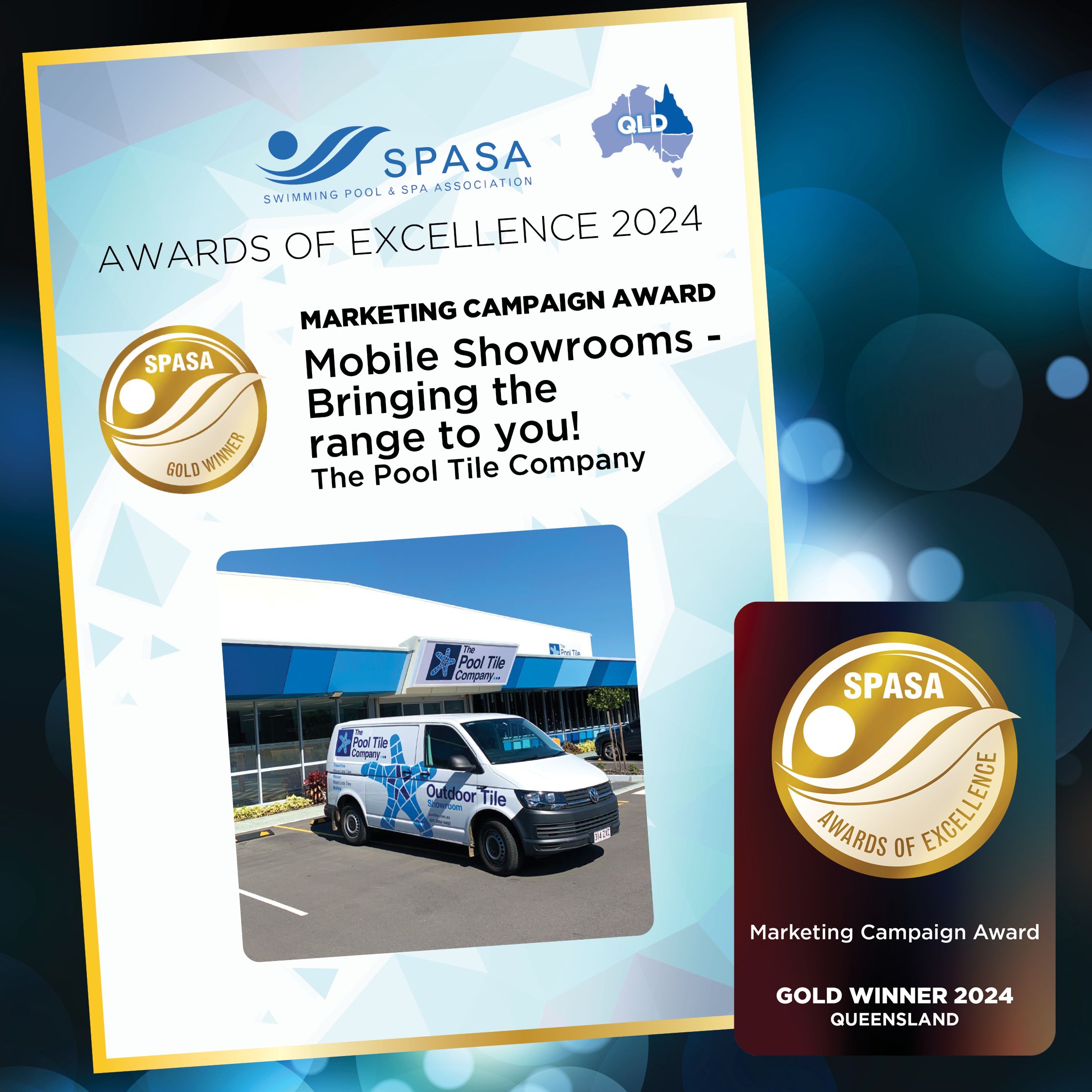 Swimming Pool & Spa Association - Best Marketing Campaign 'Mobile Showrooms' QLD 2024