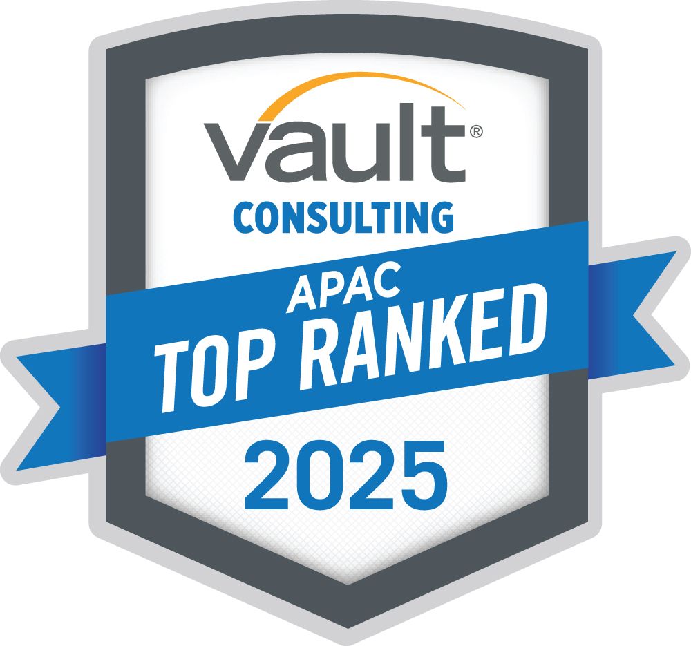 Vault - Top Ranked Consulting Firm in APAC 2025