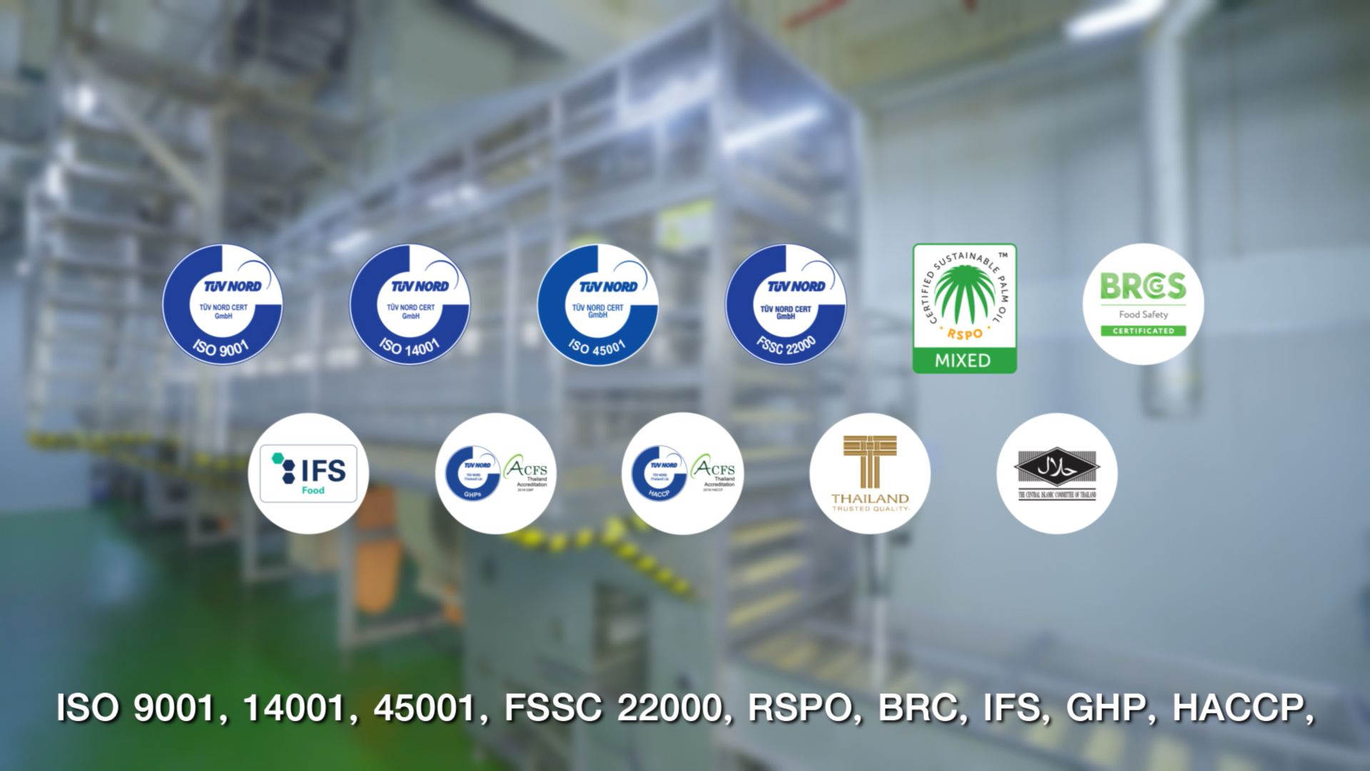 Certified global management and food standard 2024