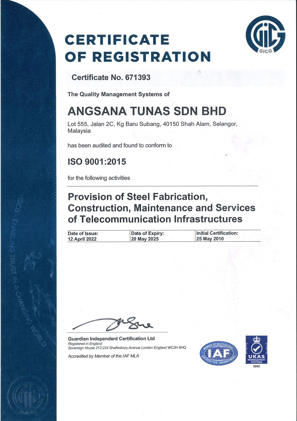 ISO 9001 2015 2010