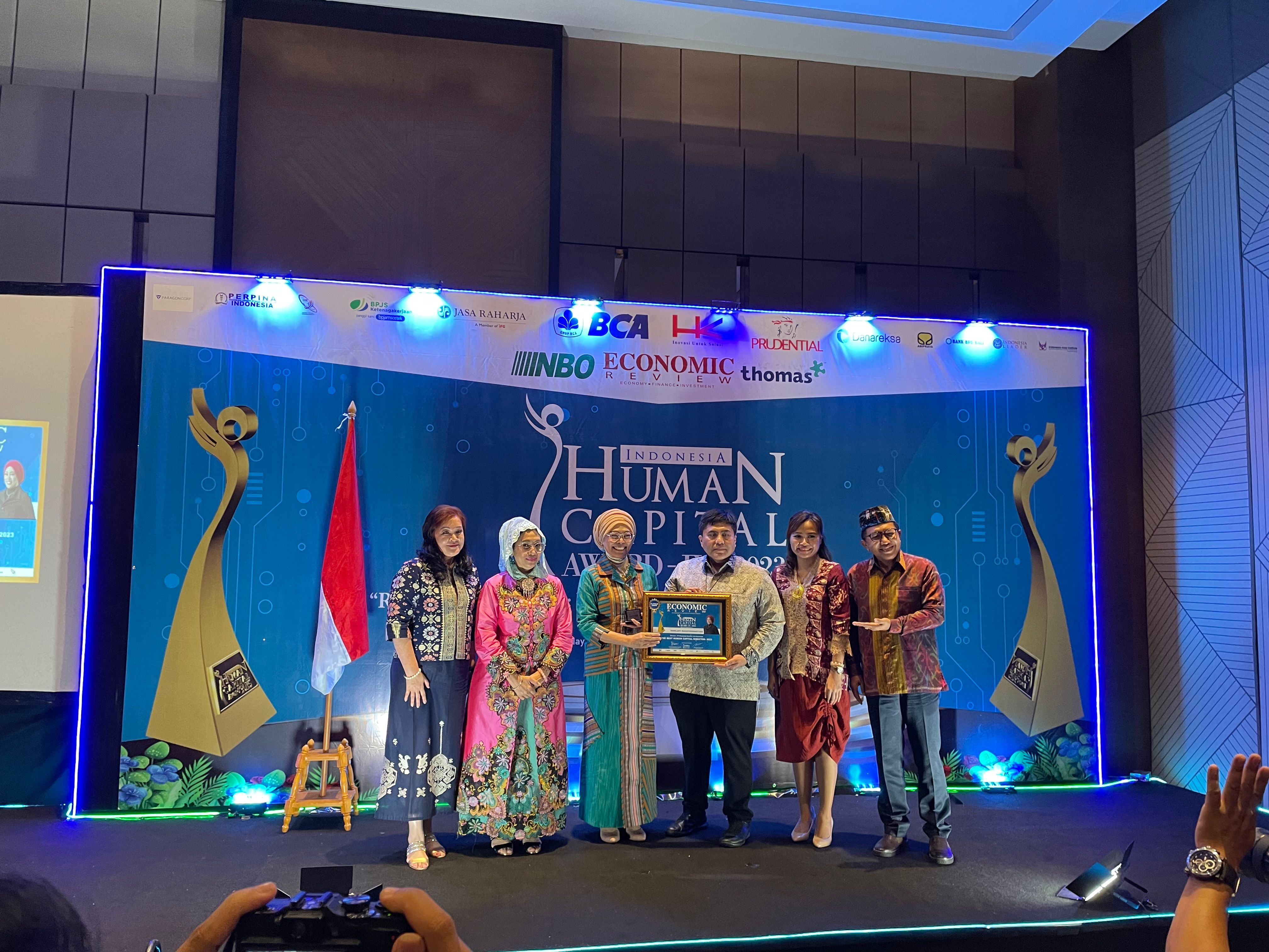 The Best Employee Engagement & Sustainability, Indonesia Human Capital Award 2023