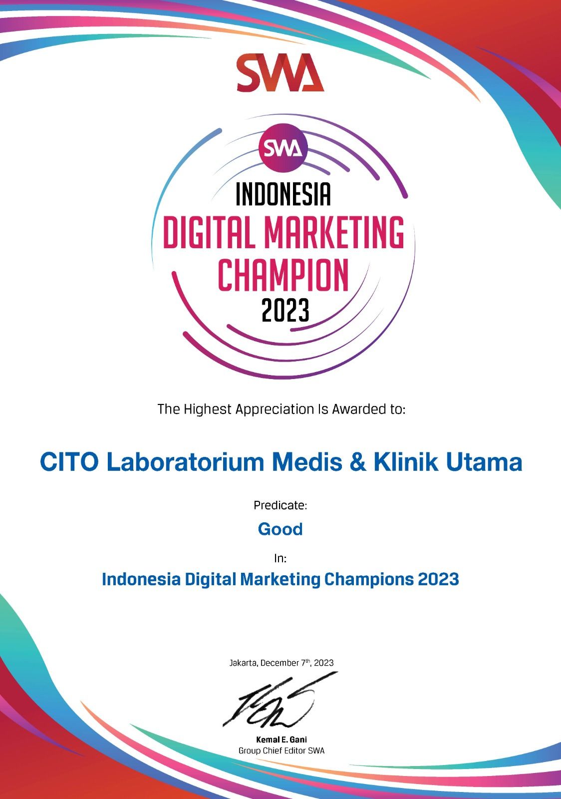 Indonesia Digital Marketing Champion 2023