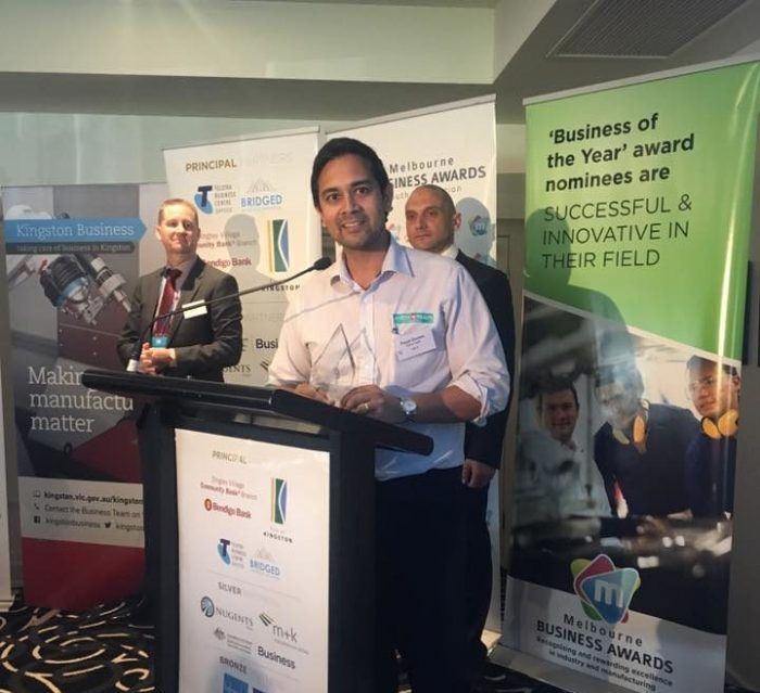 Service Business Excellence Award, Melbourne Business Awards 2016