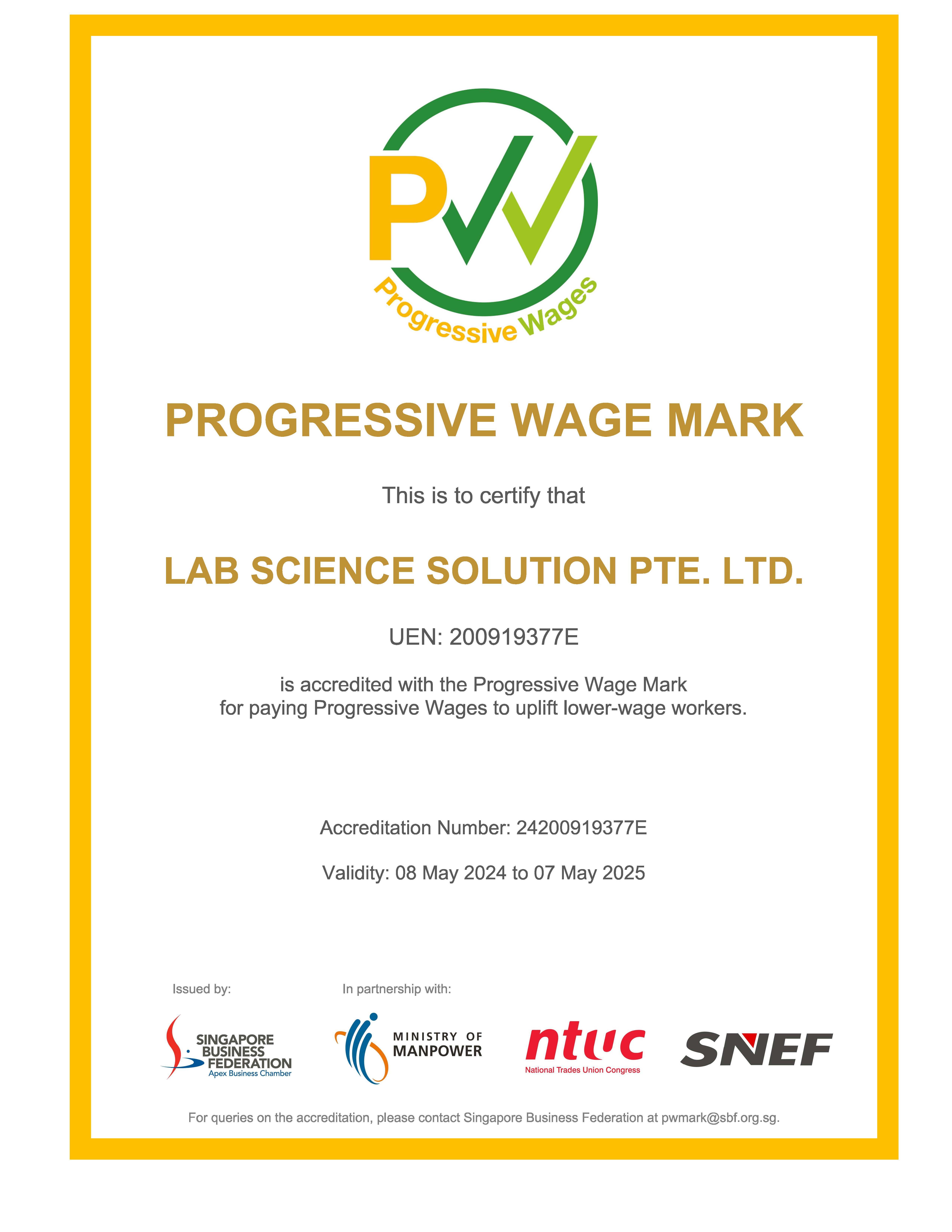 Progressive Wage Mark 2024
