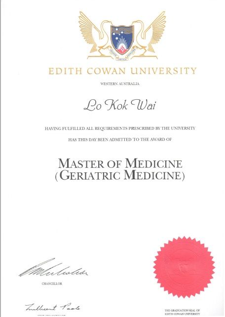 Master in Medicine (Geriatric) 2005