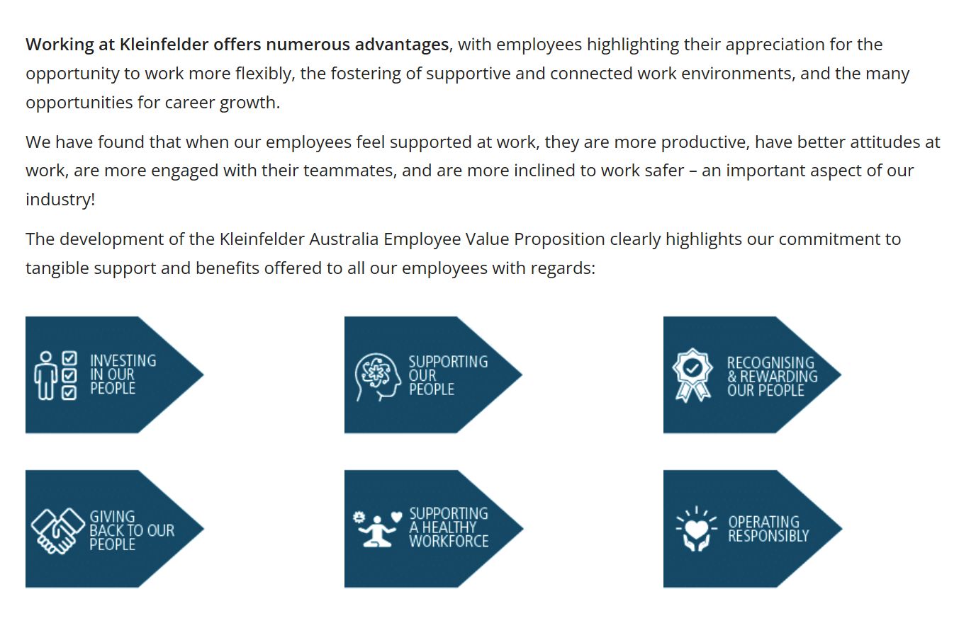 Company's culture and value information