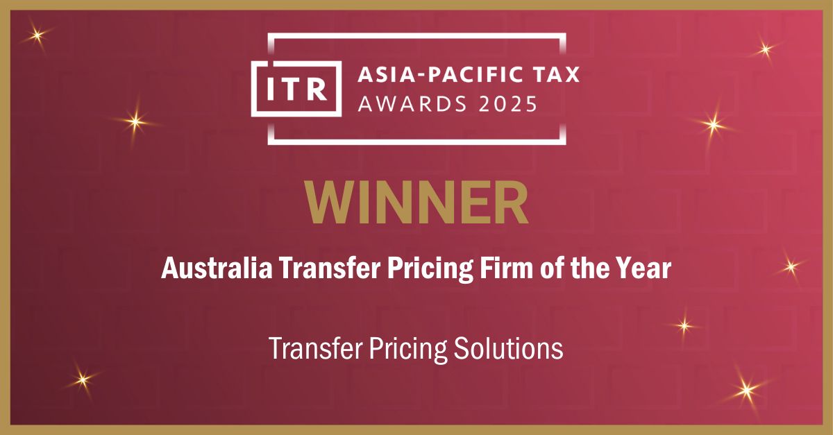 Transfer Pricing Firm of the Year - Australia 2025