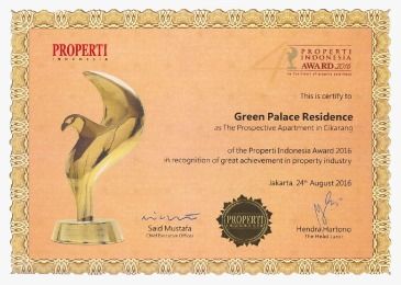 Green Palace Residence as The Prospective Apartment in Cikarang 2016