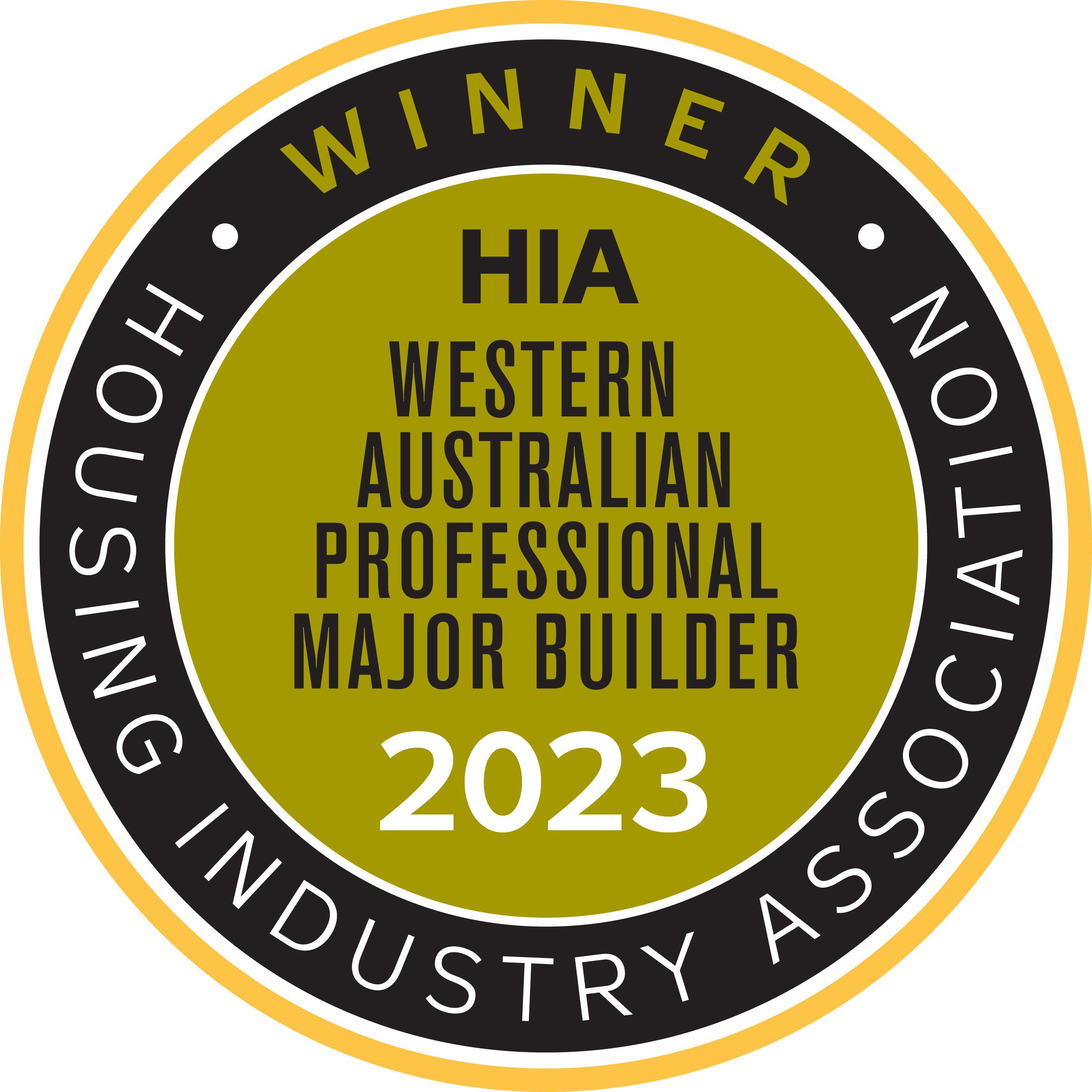 HIA WA Professional Major Builder 2023