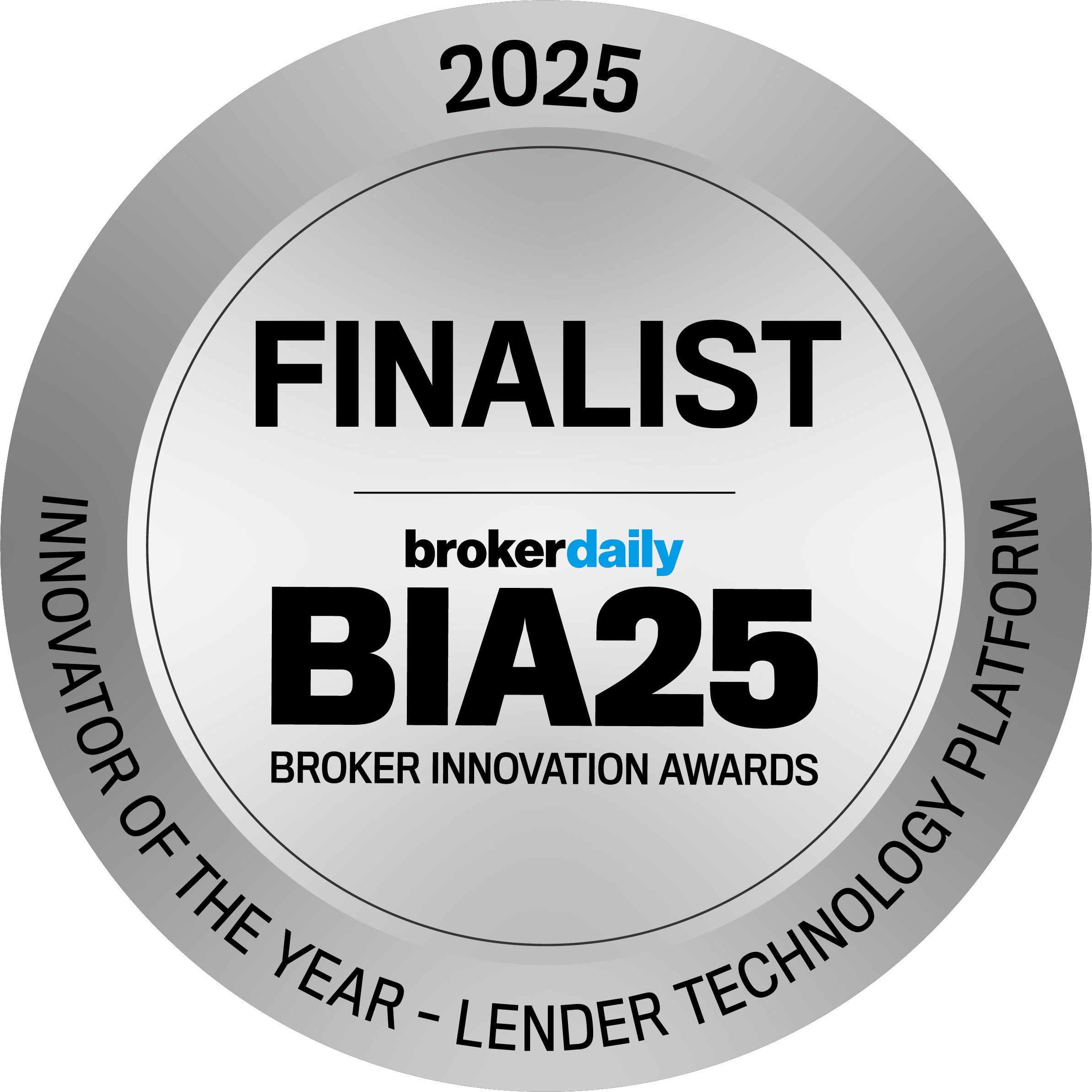 Business Innovation Awards - Lender Technology Platform of the Year Finalist 2025
