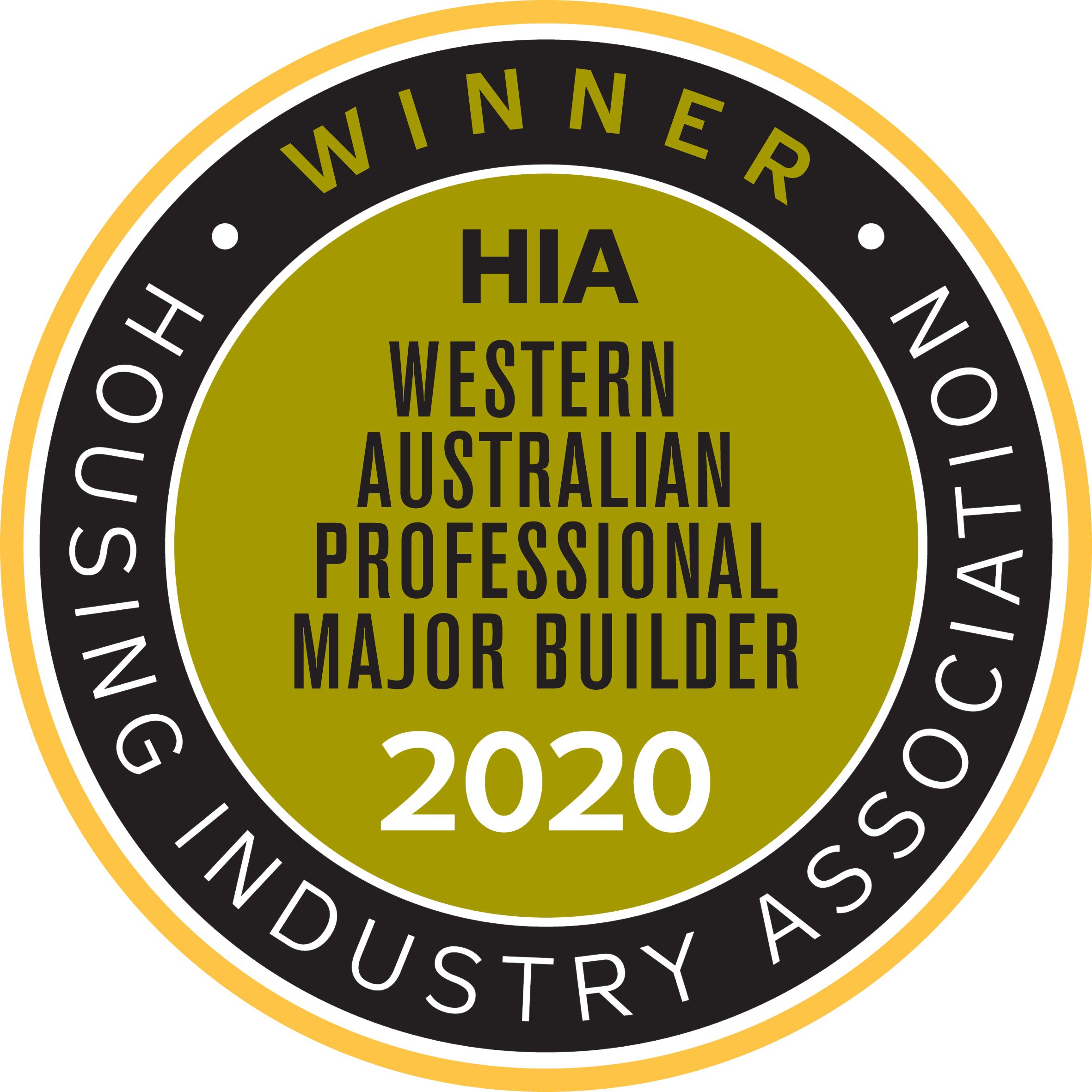 HIA WA Professional Major Builder 2020